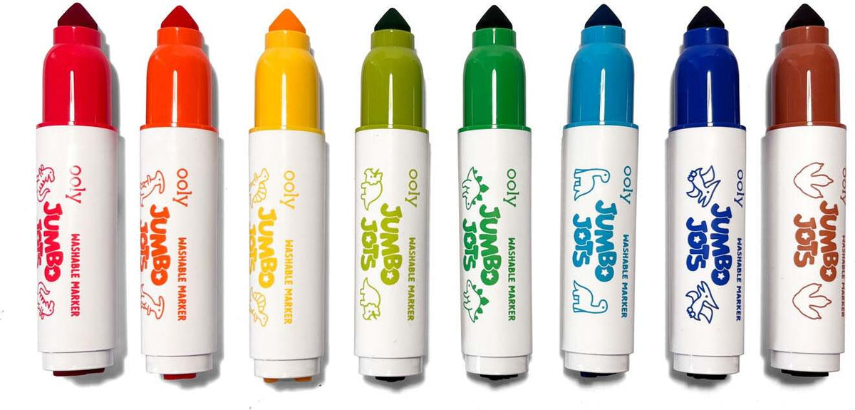 Jumbo Jots 8 Dual Tip Dinosaur Markers
