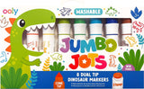 Jumbo Jots 8 Dual Tip Dinosaur Markers