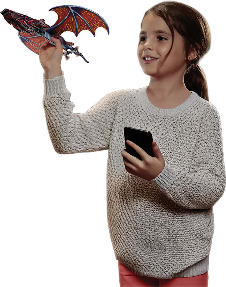 POWERUP Dragon Smartphone Controlled Paper Craft Kit