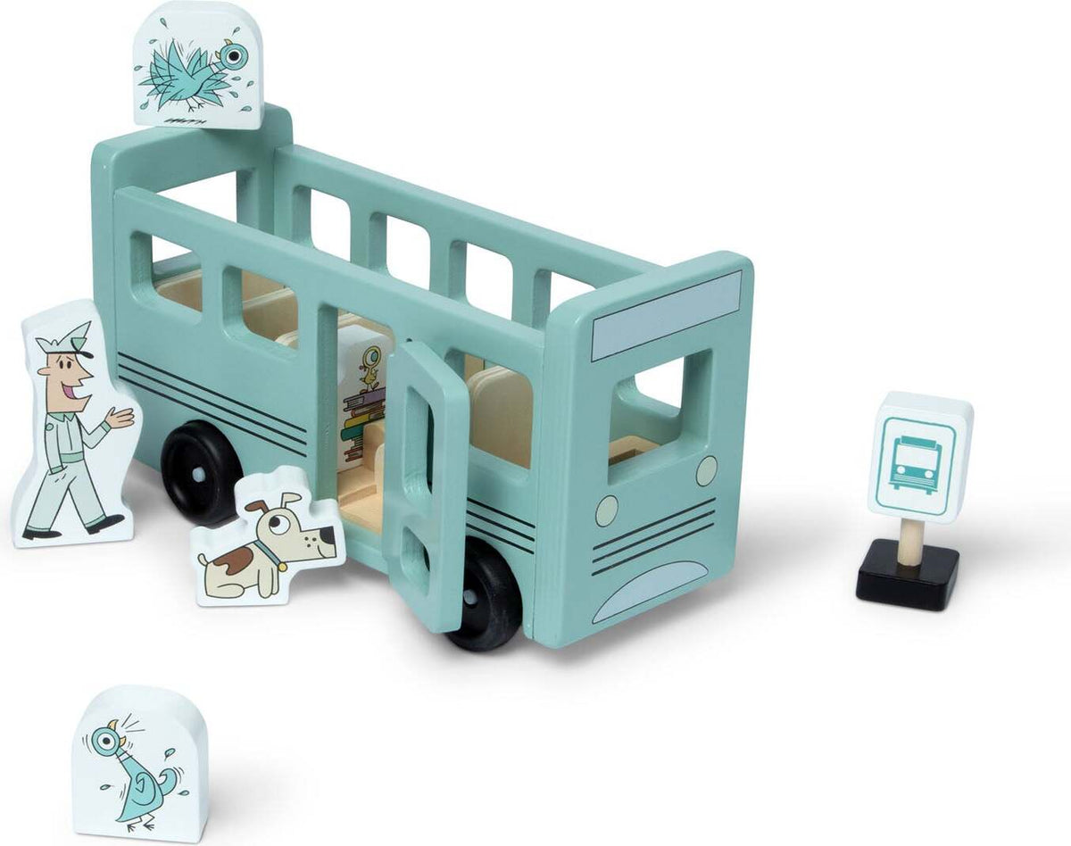 Mo Willems' The Pigeon! Wooden Bus Play Set