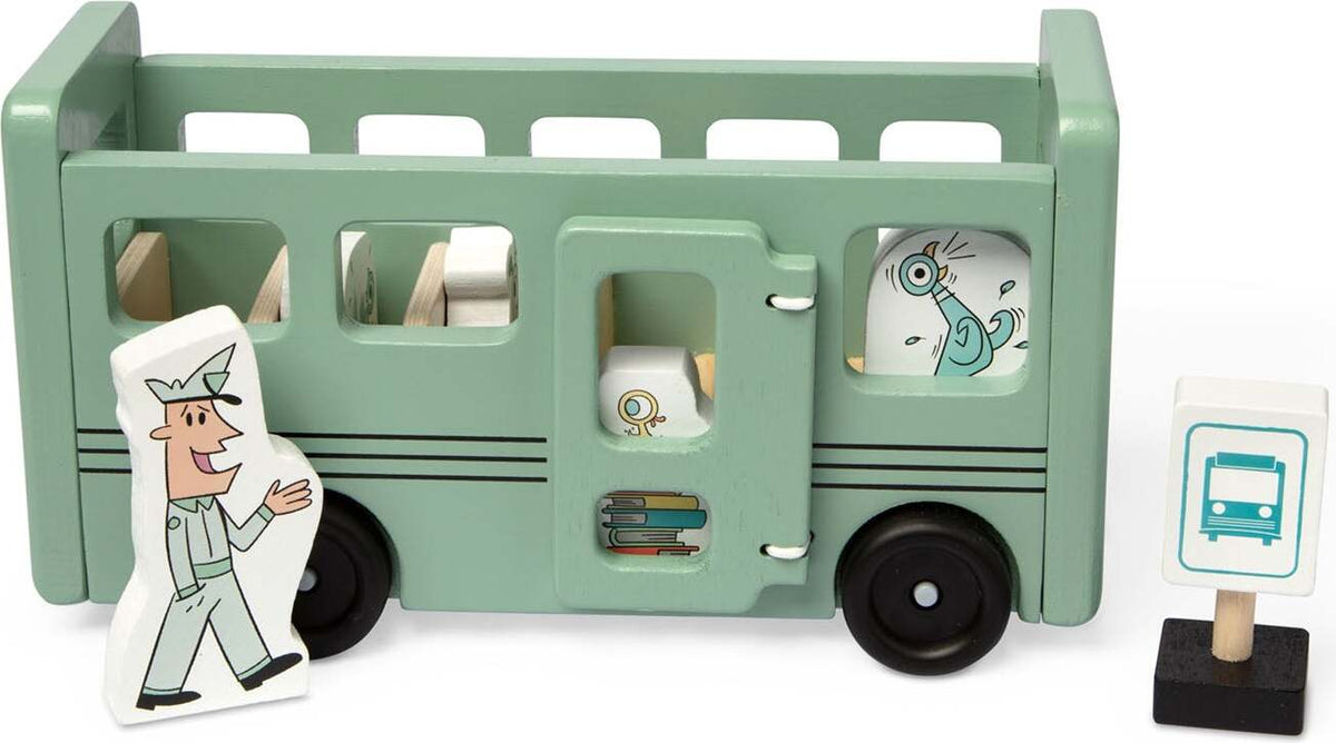 Mo Willems' The Pigeon! Wooden Bus Play Set