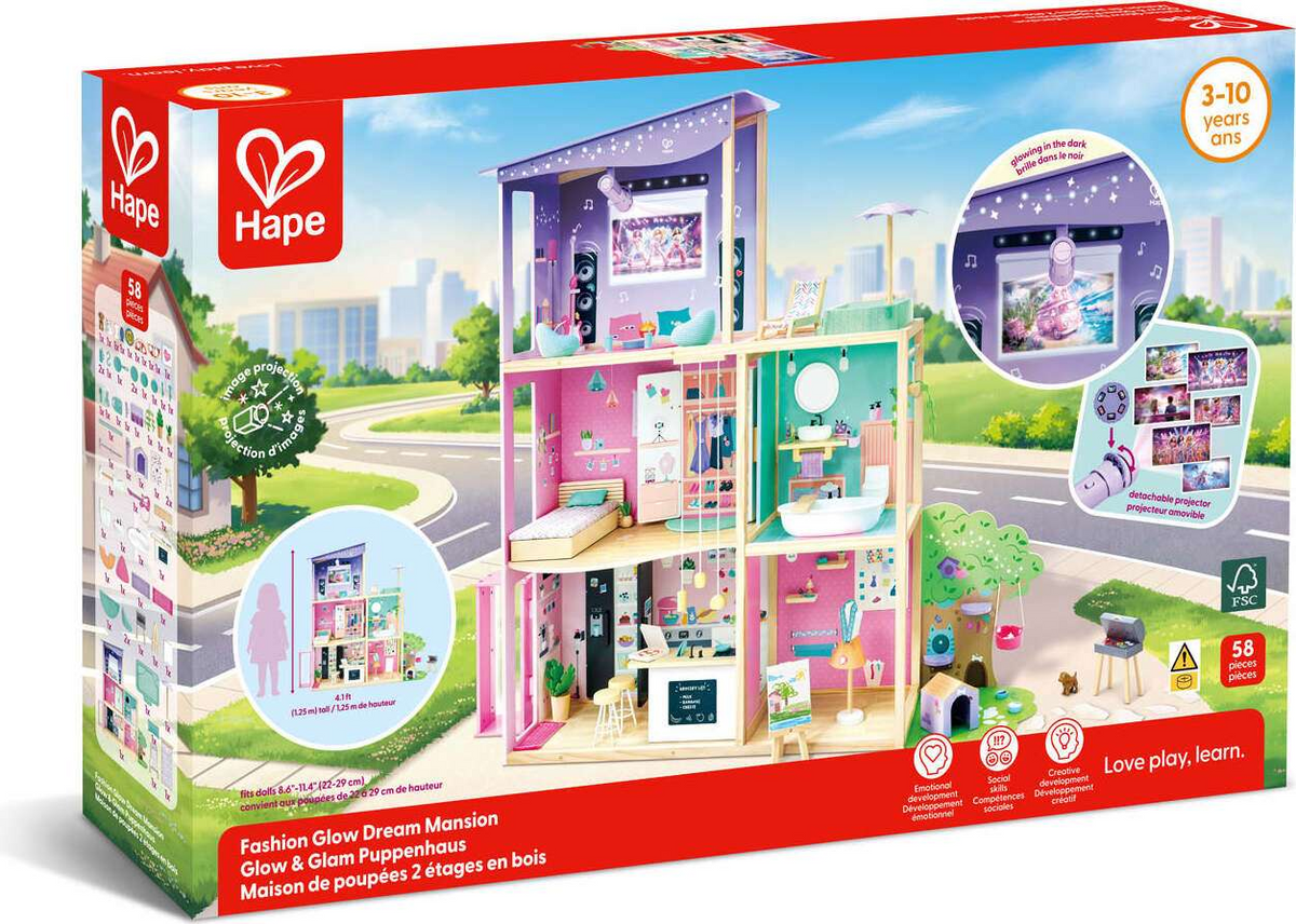 Hape E3531 Fashion Glow Dream Mansion