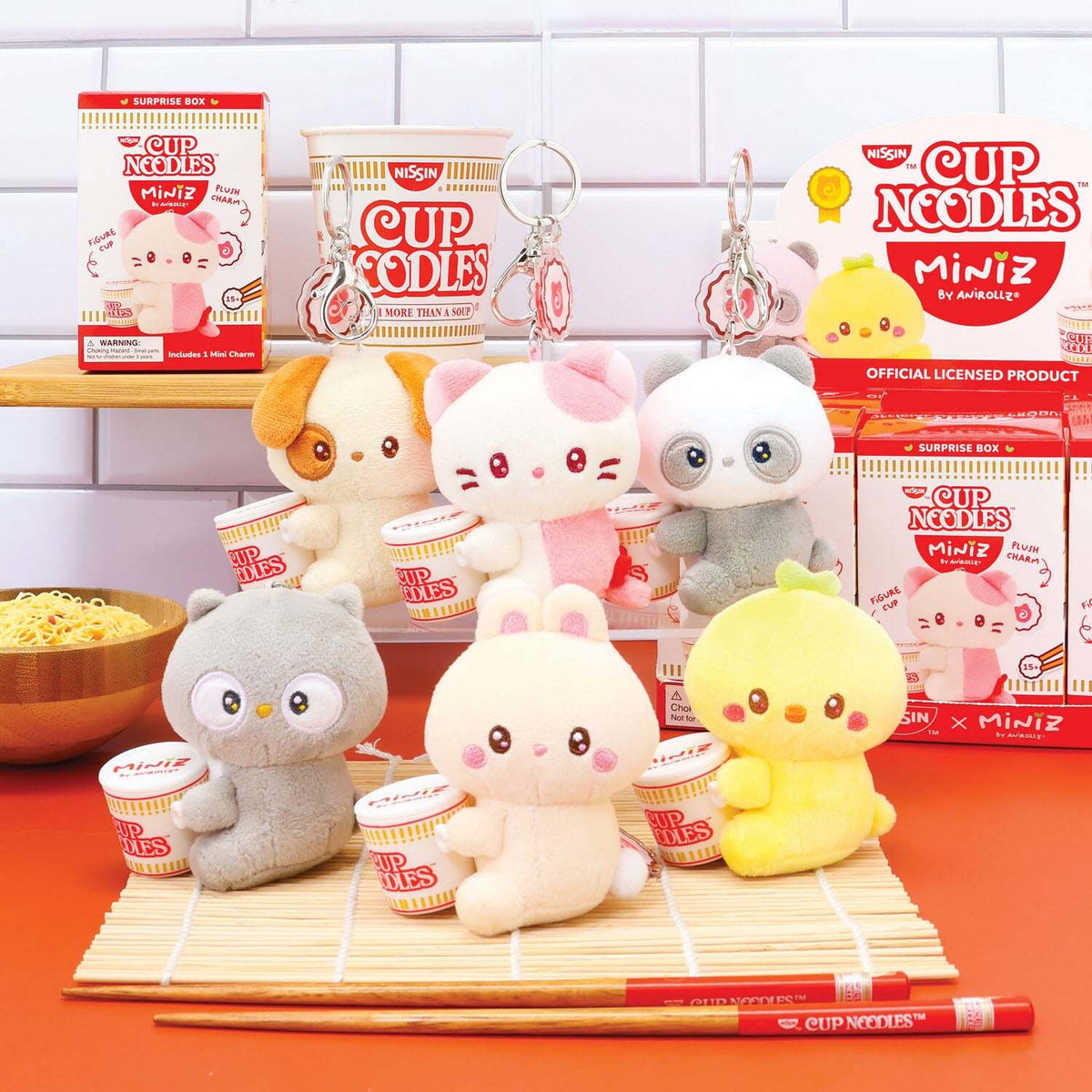 Nissin Cup Noodles Miniz by Anirollz Surprise Plush Box