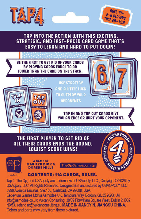 Tap4 Fast-Paced Card Game