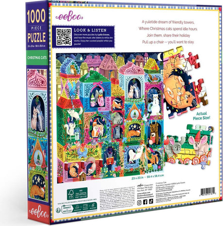 Christmas Cats 1000 Piece Puzzle