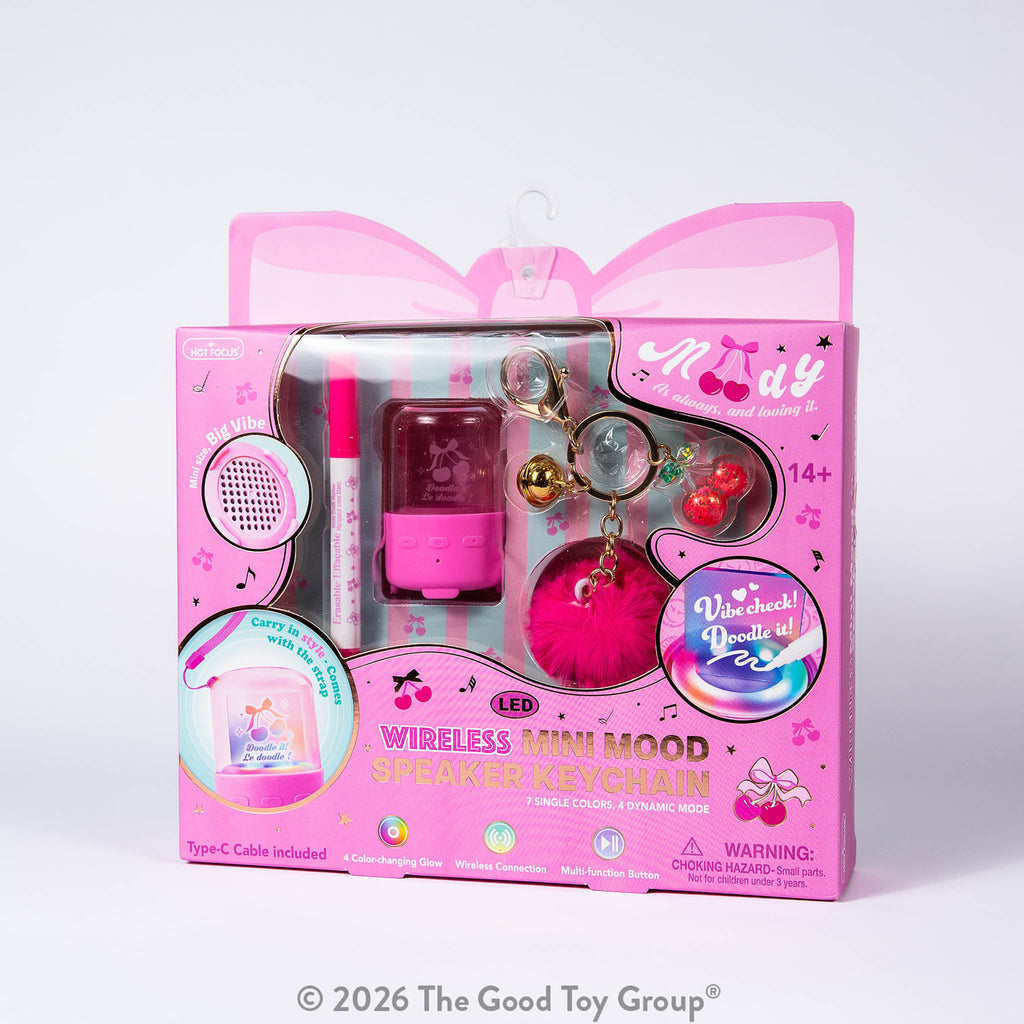 Wireless Mini Mood Speaker Keychain, Pink – Turner Toys