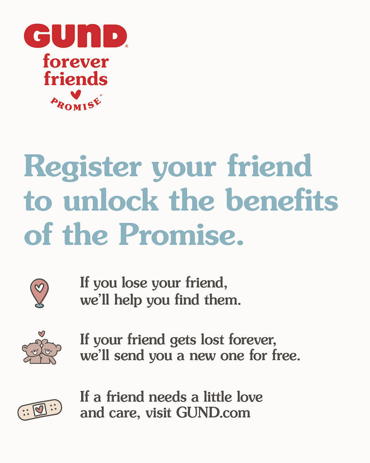 GUND Forever Friends Promise: Toothpick Bear
