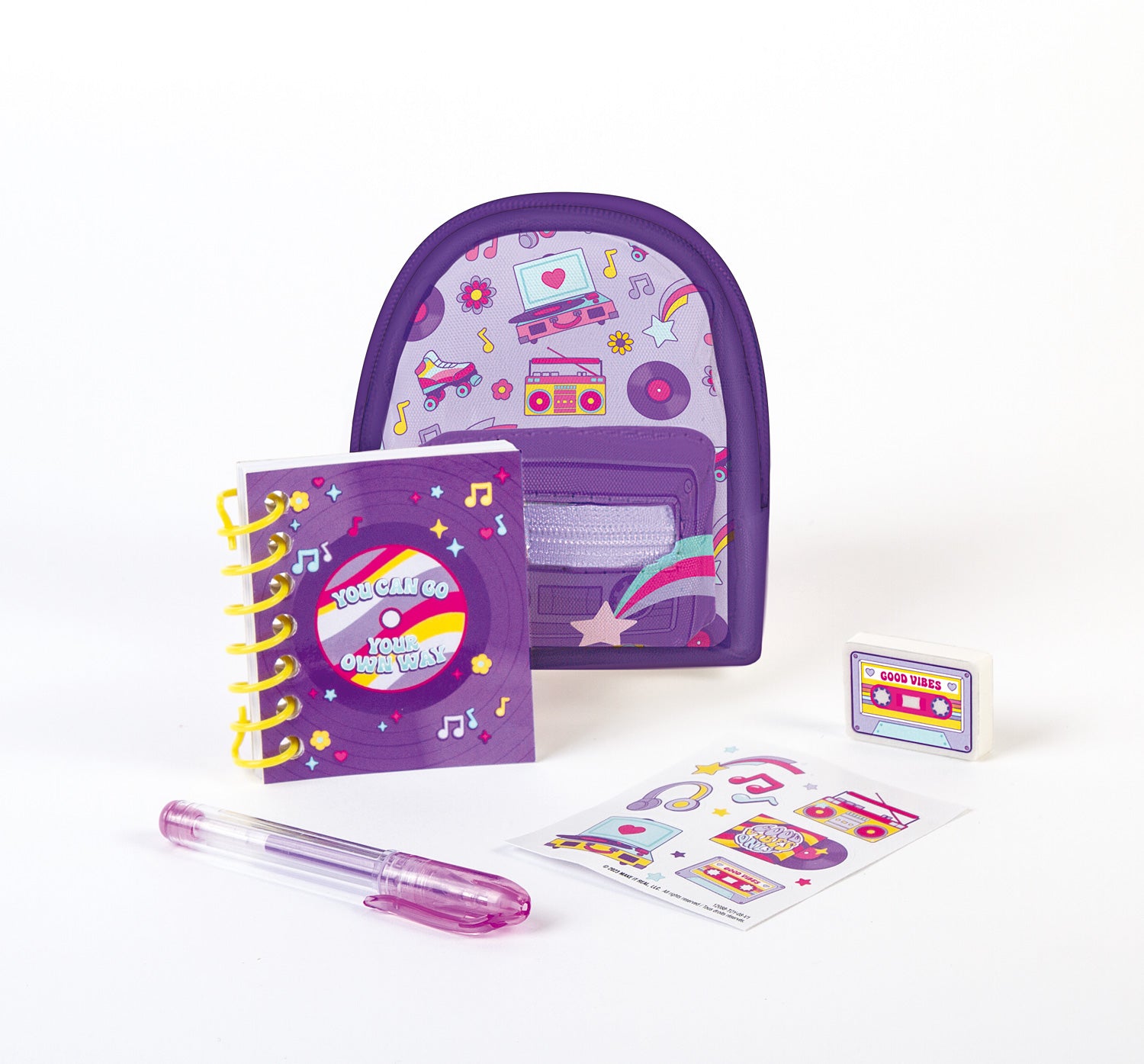 Retro Gamer Mini Backpack with Stationery Asst - Main Image