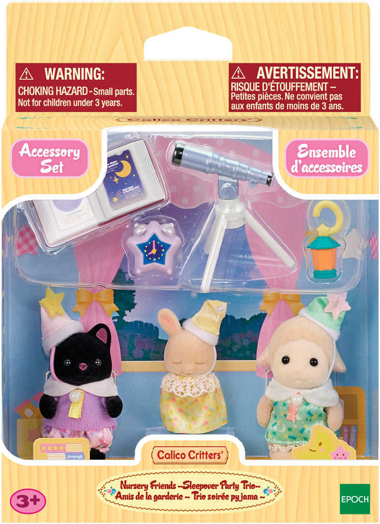 Calico Critters Nursery Friends Sleepover Party Trio – Turner Toys