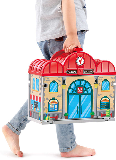 Portable Train Station Set
