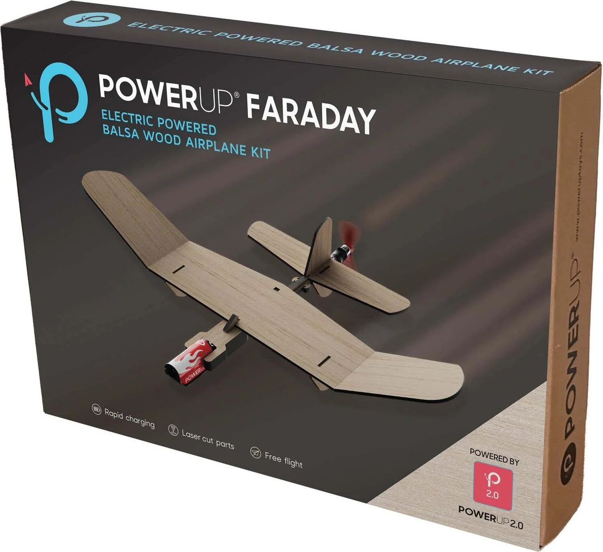 PowerUp Faraday Electric Powered Balsa Airplane Kit