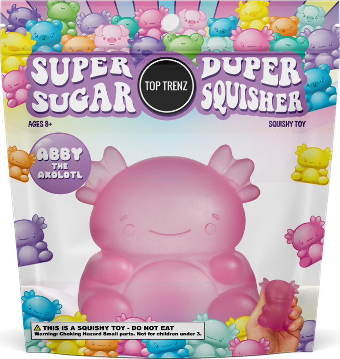 Super Duper Sugar Squisher - Axolotl (assorted)