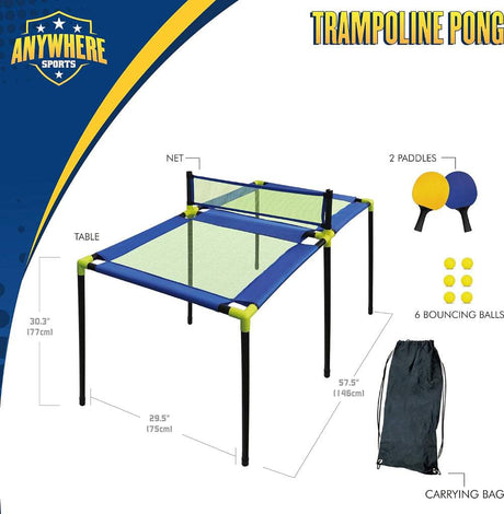 Trampoline Pong - Table Tennnis Set