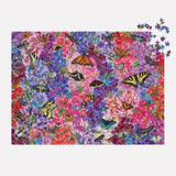 Butterflies In the Sweet Peas 1000 Piece Puzzle