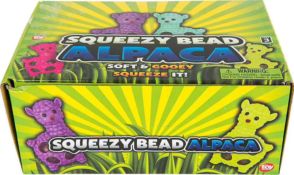 3.5" Squeezy Bead Alpaca Ball