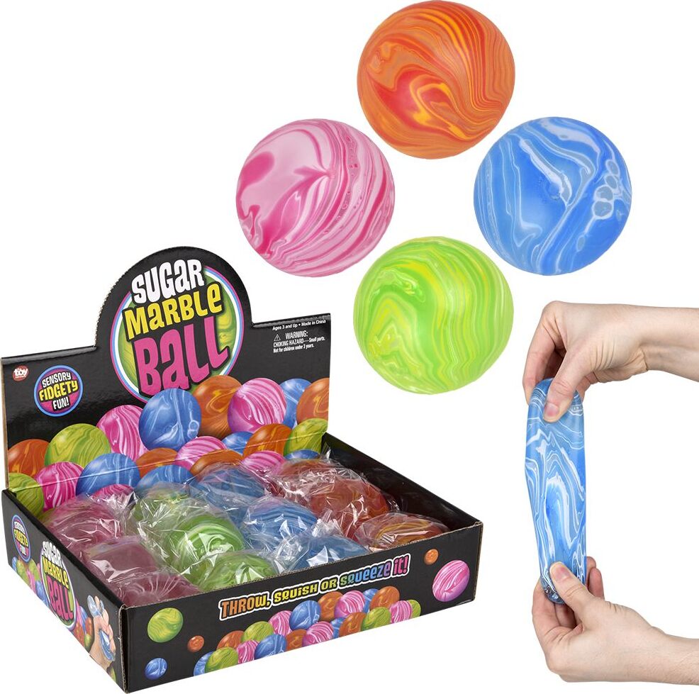 2.4" Marble Squeezy Sugar Ball  (assortment - sold individually)