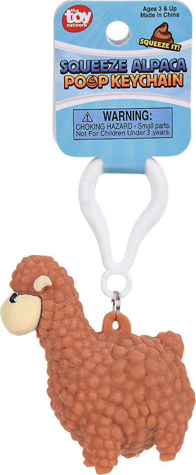 2.5" Pooping Alpaca  Backpack Clip