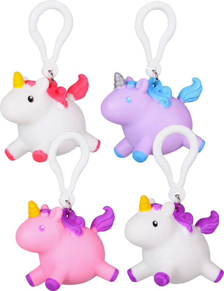 2.5" Pooping Unicorn Backpack Clip