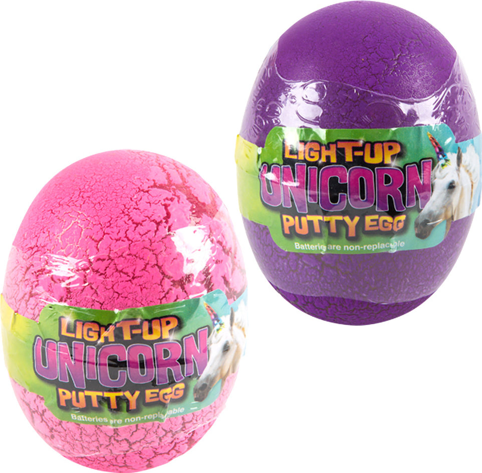 3" Light-up Unicorn Putty Egg