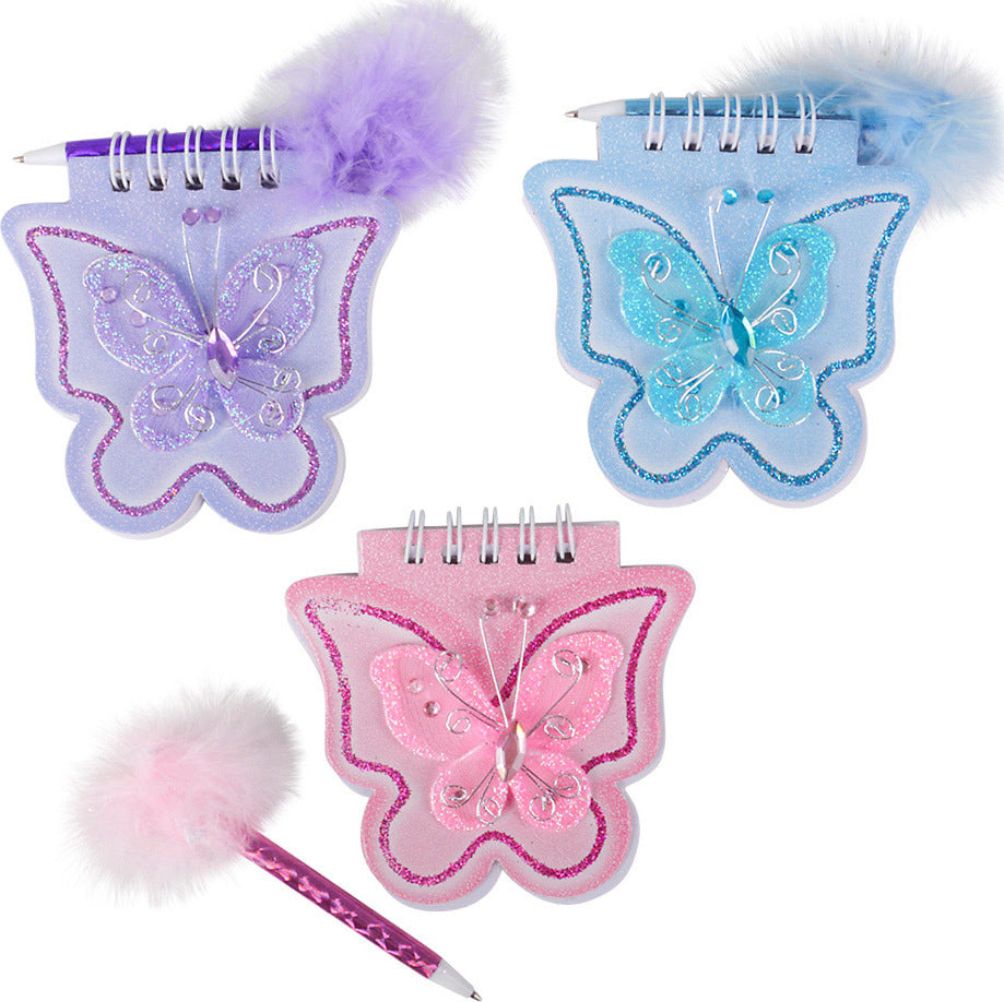 Butterfly Note Pad With Pen