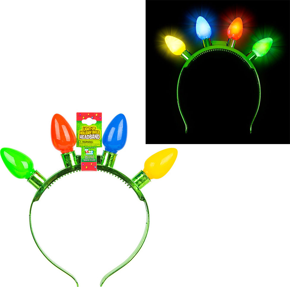 8"light-up Christmas Bulb Headband