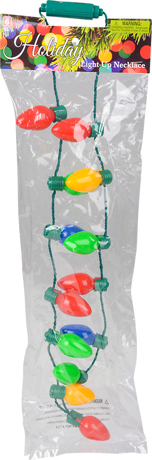 25" Light-up Retro Christmas Lights Necklace