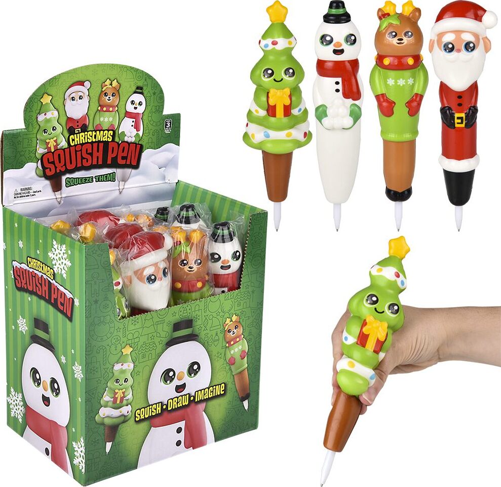 7" Christmas Squish Pen (assortment - sold individually)