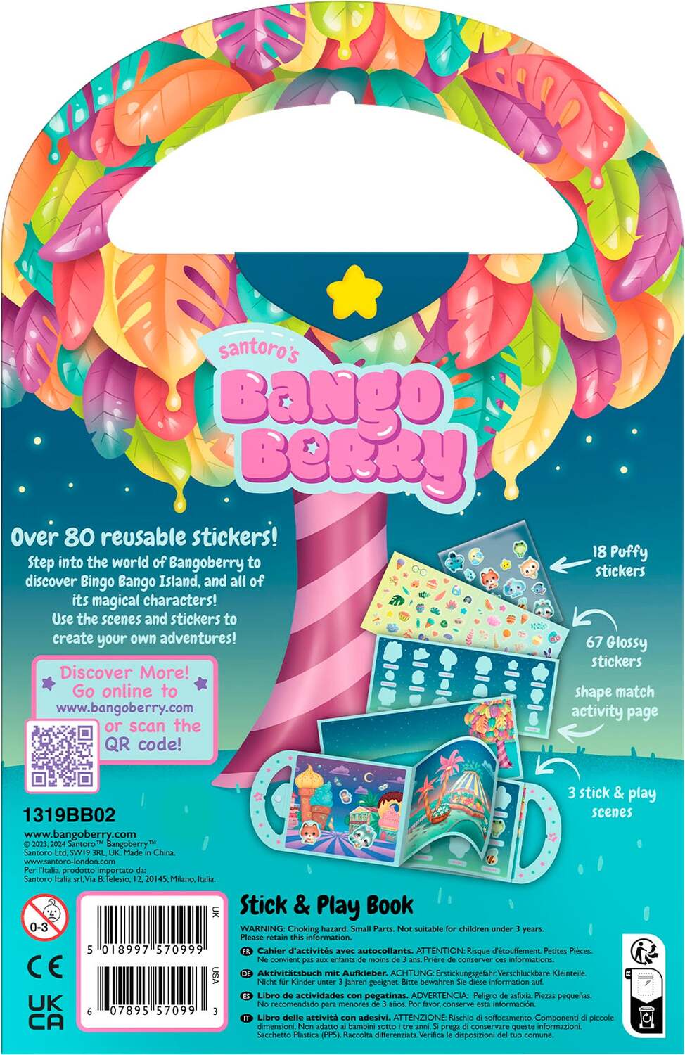Bangoberry Stick & Play Book - By Night
