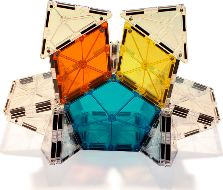 MAGNA-TILES® Polygons 8-Piece Expansion Set, The ORIGINAL Magnetic Building Brand