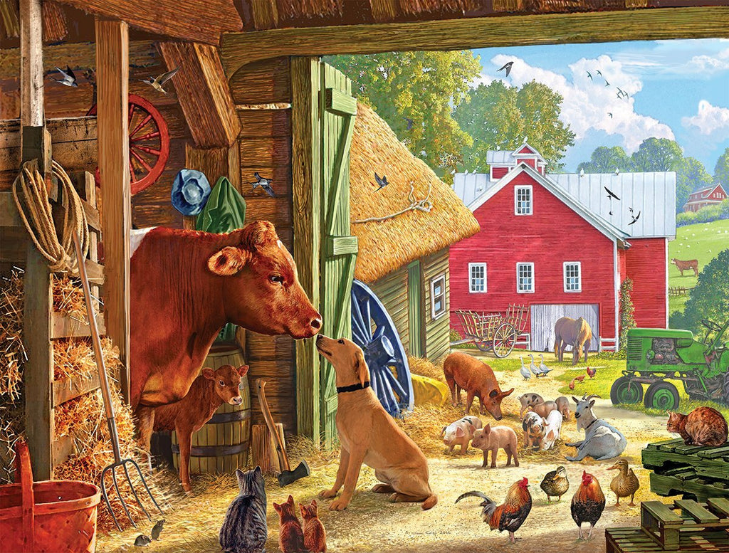 Barnyard Buddies - 500 Piece - White Mountain Puzzles