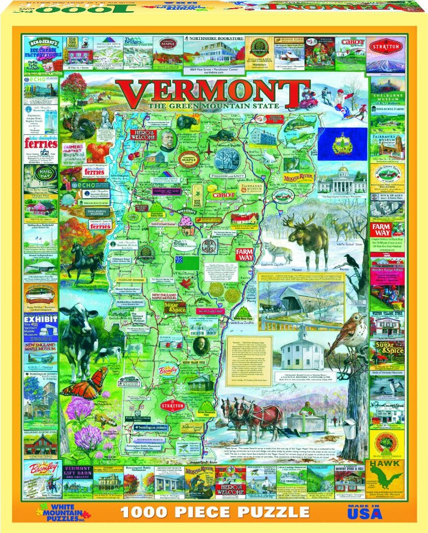 Best of Vermont - 1000 Piece - White Mountain Puzzles