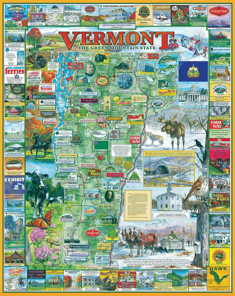 Best of Vermont - 1000 Piece - White Mountain Puzzles