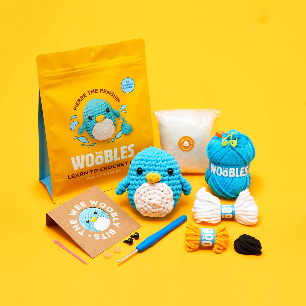 Wooble Crochet Kit Penguin everything included