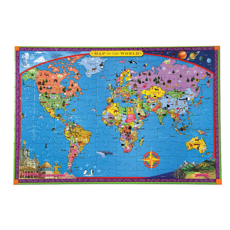 World Map 100 Piece Jigsaw Puzzle