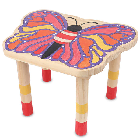 PYO Wooden Stool: Butterfly