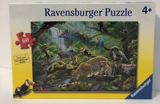 Rainforest Animals 60 Piece Kids Jigsaw Puzzle