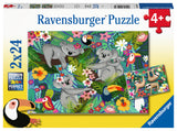 Koalas & Sloths Dual 24 Piece Kids Jigsaw Puzzle