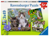 Tiger Kittens Triple 49 Piece Jigsaw Puzzle