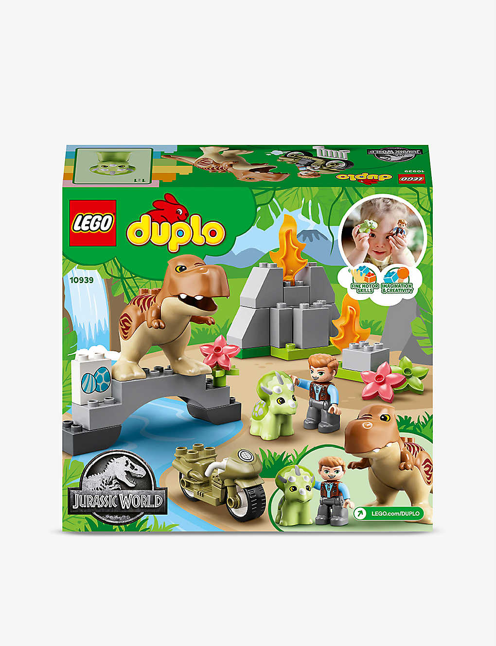 forbinde dvs. Cosmic LEGO Duplo 10939 T.Rex & Triceratops Dino Breakout – Turner Toys