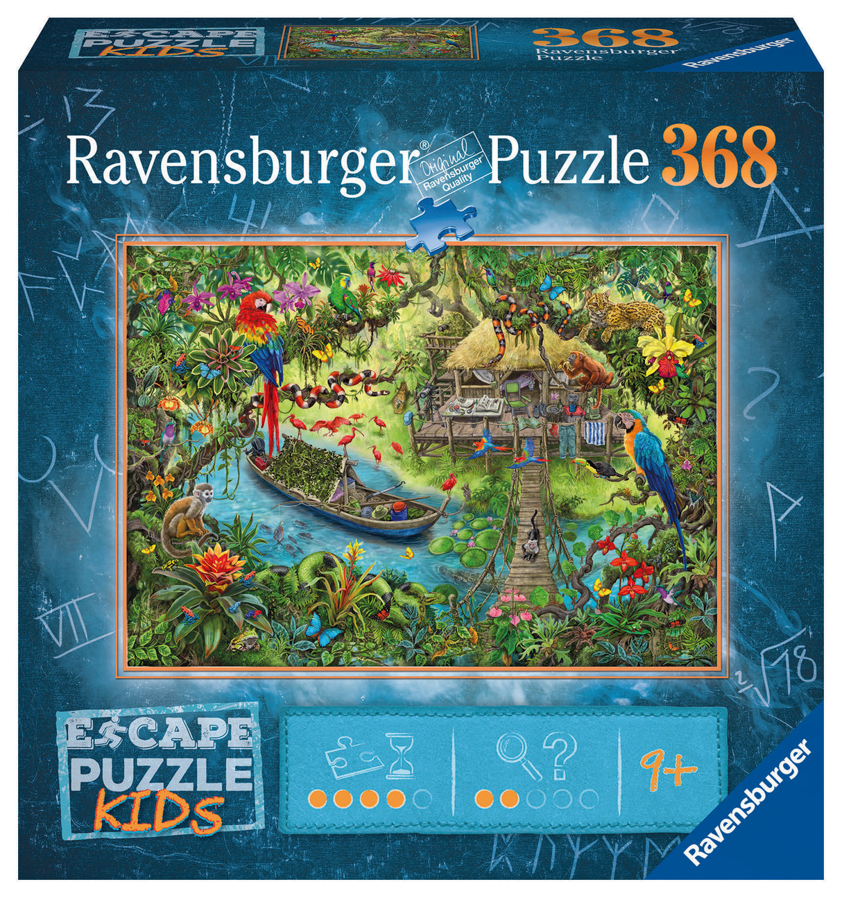 Jungle Journey 368 Piece Kids Escape Jigsaw Puzzle