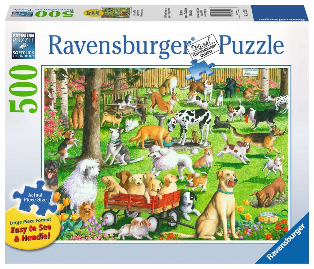 At the Dog Park 500 Piece Large Format Jigsaw Puzzle