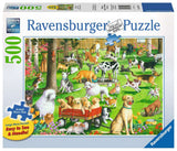 At the Dog Park 500 Piece Large Format Jigsaw Puzzle
