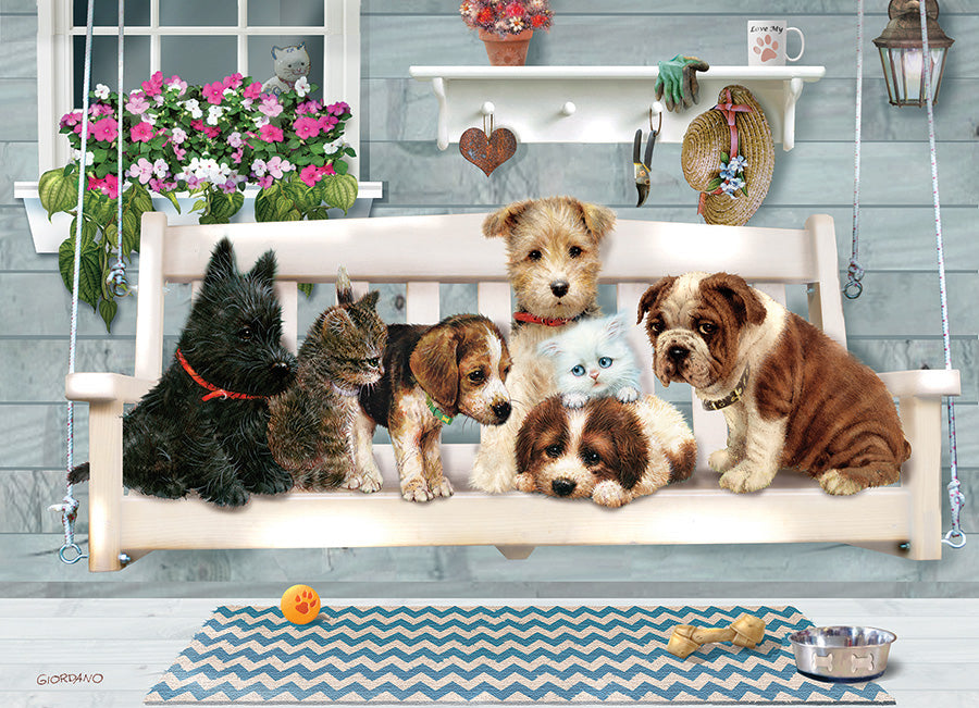Jack Pine Porch Pals 1000 Piece Jigsaw Puzzle
