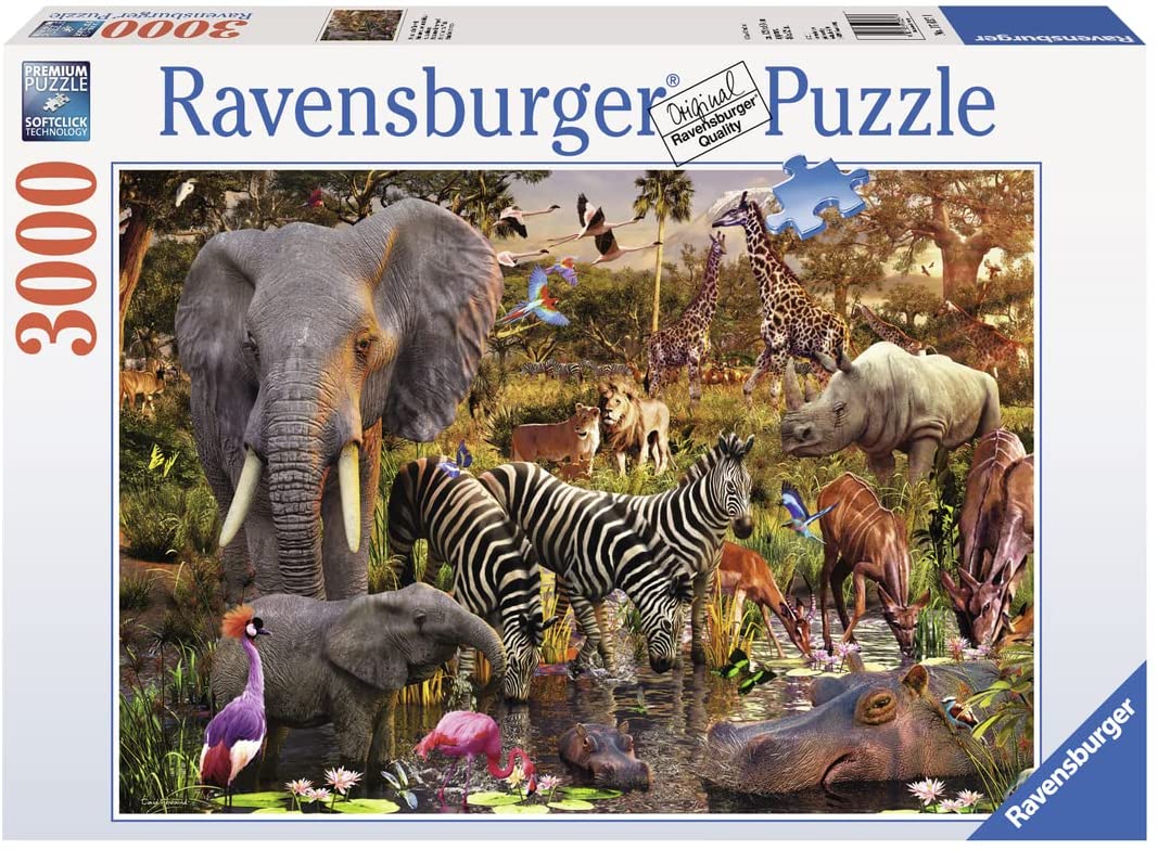 African Animal World 3000 Piece Jigsaw Puzzle