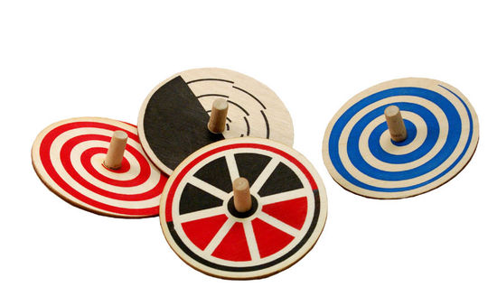 Spiral Whirlygig Wooden Spinning Toy
