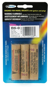 Estes 1608 B6-0 Model Rocket Engines 3 Pack