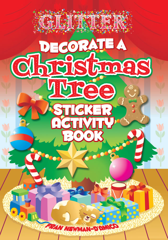 Glitter Decorate a Christmas Tree Sticker Activity Book
