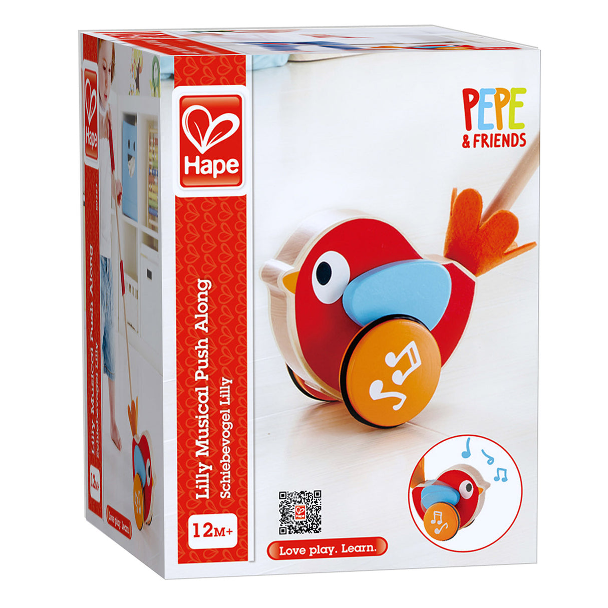 Hape E0353 Lilly Musical Push Along