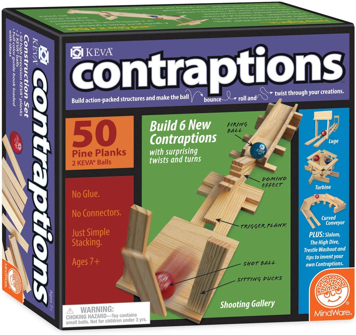 Keva Planks 50 piece Wooden Building Set