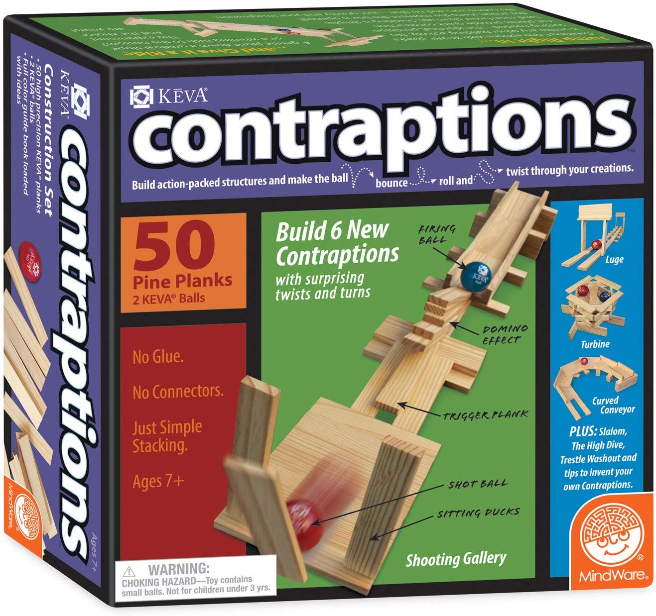Keva Planks 50 piece Wooden Building Set